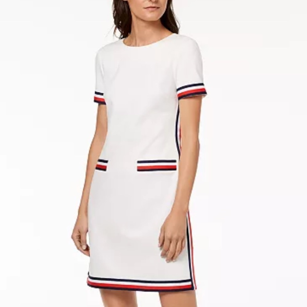 Tommy Hilfiger Striped Short-Sleeve Dress